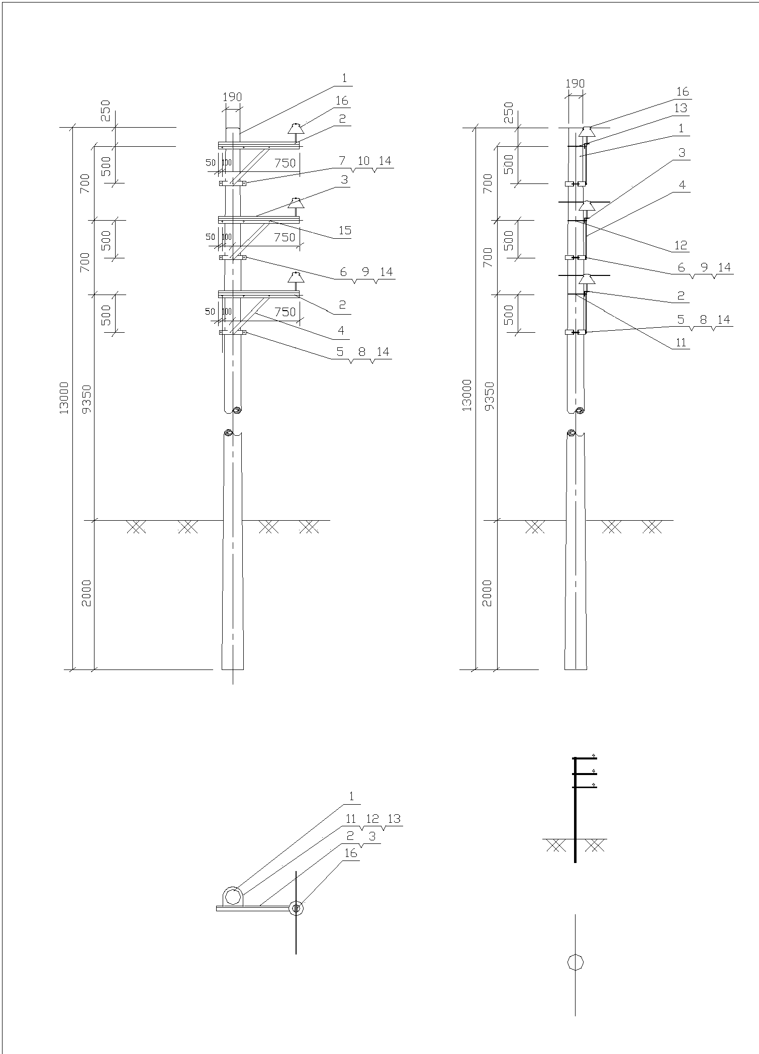 1.1.1 直線桿